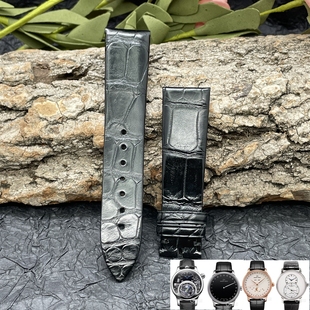 梦诗纯 适配雅克德罗JAQUET DROZ巴塞尔新宠鳄鱼皮表带 20mm