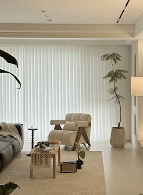 智能电动梦幻帘竖百叶窗帘手动垂直帘纱帘客厅阳台办公室遮光遮阳