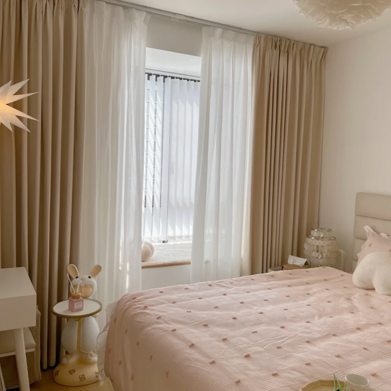 leonsun全遮光网红雪尼尔窗帘