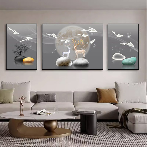 客厅沙发背景墙现代简约加厚画板