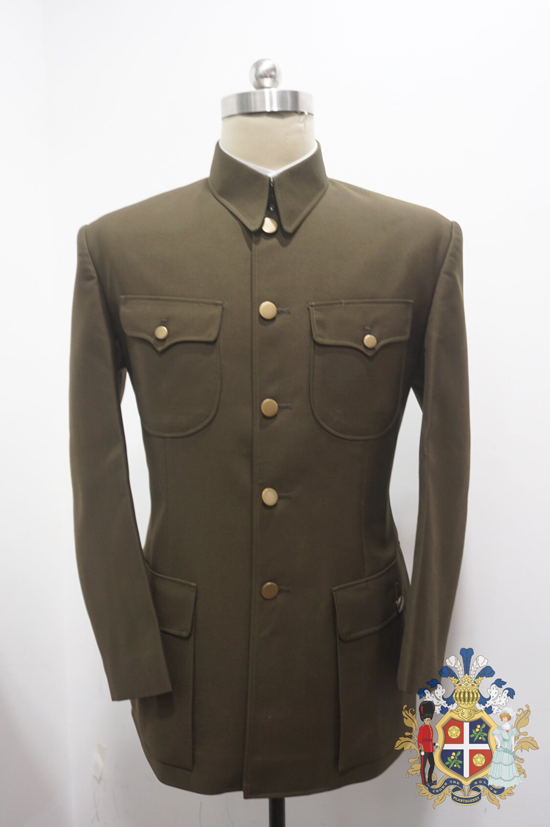 民国抗战时期老中山装军便服