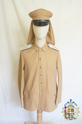 一战帝德海兵营德占青岛时期卡其色夏季作战服