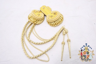 北洋大礼服将官大盘肩章配礼服金属丝绪