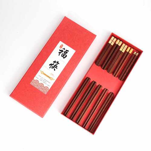 混搭红木耐高温筷子家用一人筷