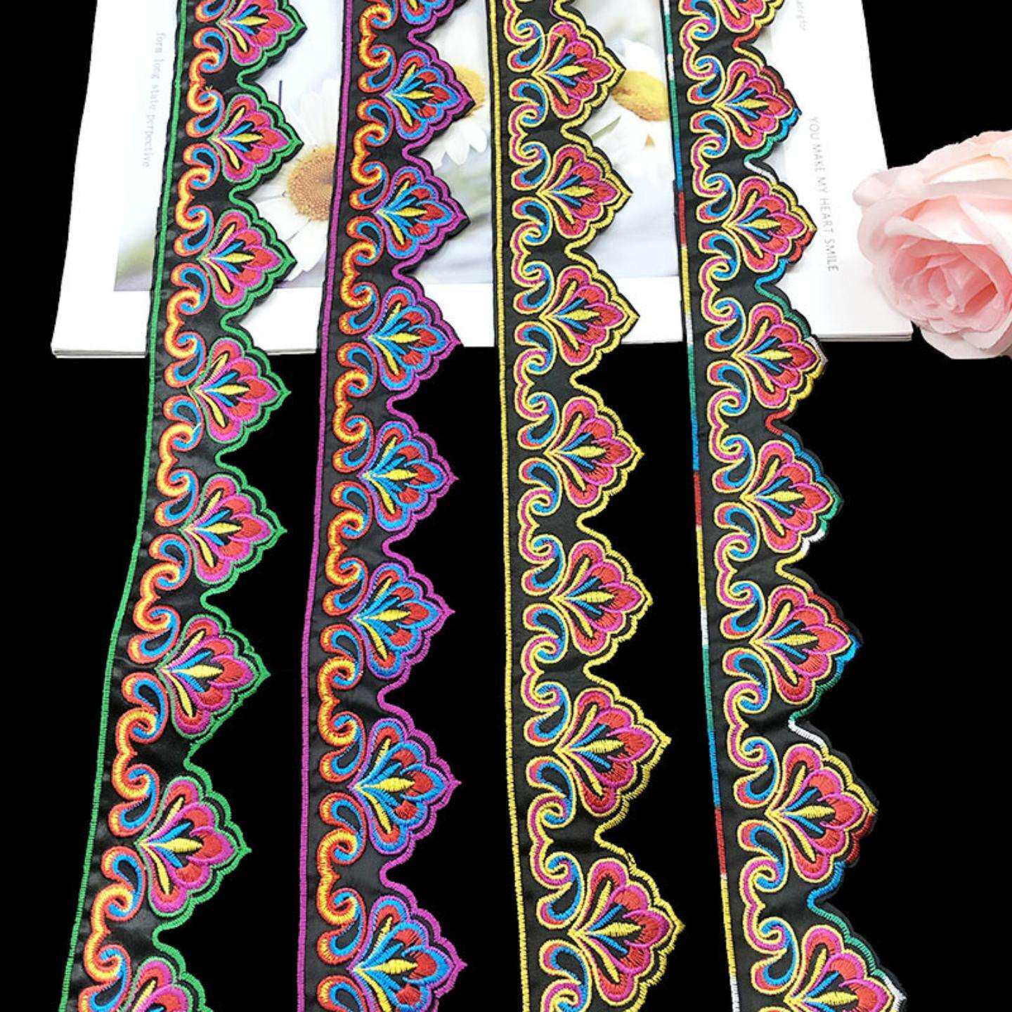 现货供应刺绣花边DIY手工民族风简约舞台配饰服装辅料花边lace