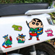 蜡笔小新卡通汽车贴纸摩托动电车装 饰车身划痕遮挡防水笔记本贴画