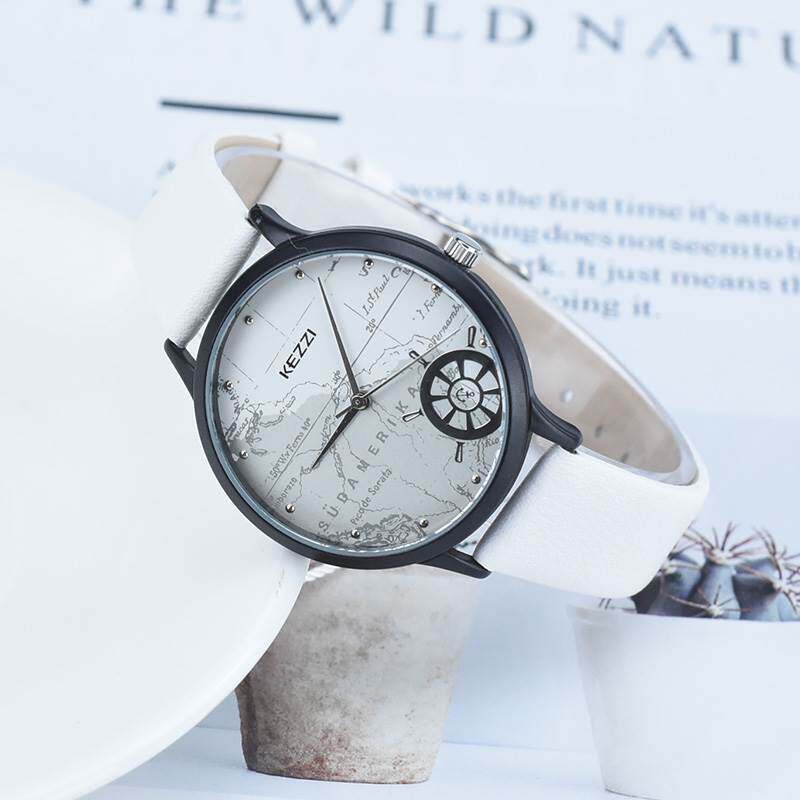 珂紫航海地图手表个性创意运动户外防水正品石英男女腕表潮流新品