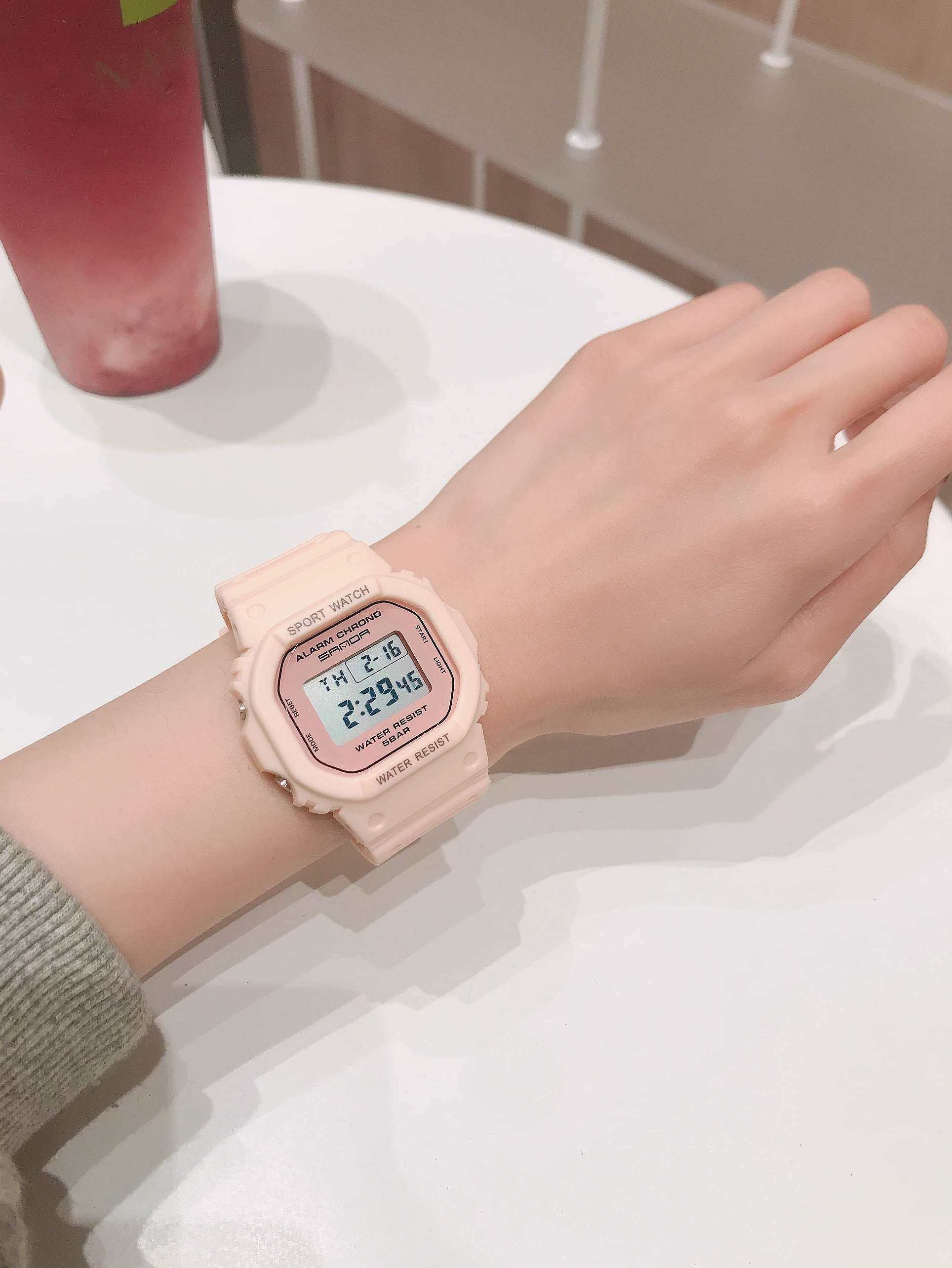 独角兽防水情侣表ins风多功能电子手表女潮流运动初高中学生男表