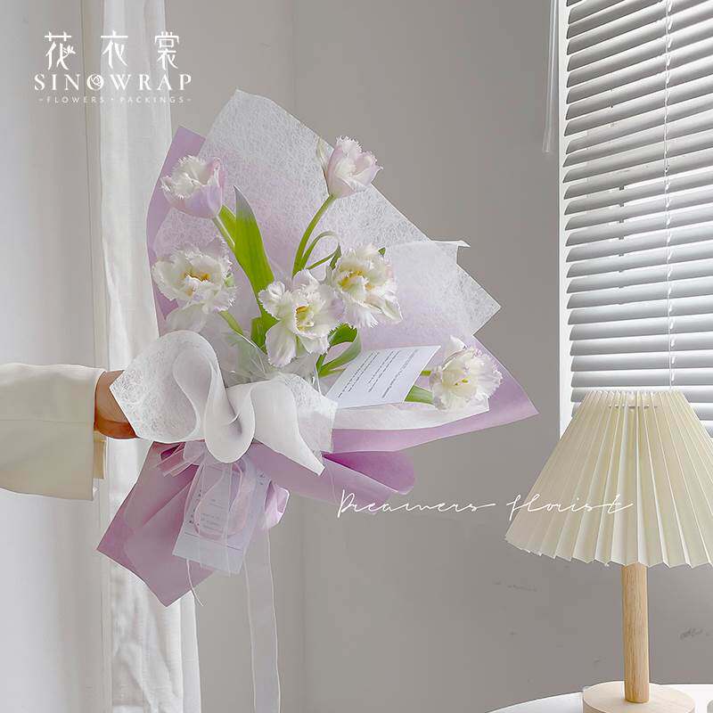 花衣裳 夏季风华系列纯色艺术纸韧性好 牛津纸鲜花包装花束材料