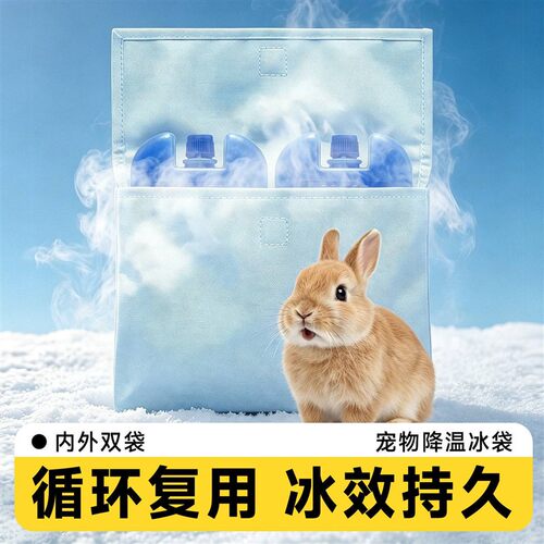 兔子降温冰窝悬挂式冰袋冰凉屋仓鼠夏季消暑鹦鹉宠物散热神器用品