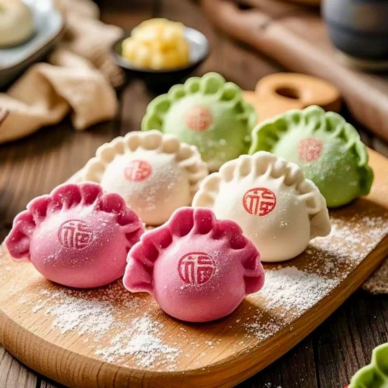 福财寿喜饺子印章食品级包饺子模具新年冬至家用面点糕点diy工具