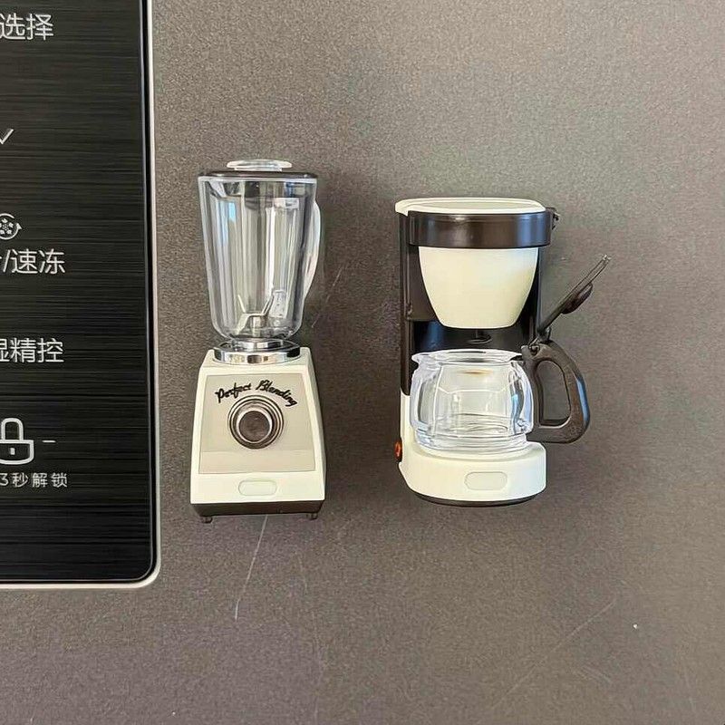 冰箱贴磁吸贴微缩仿真电器模型摆件迷你食玩场景玩具厨房氛围装饰