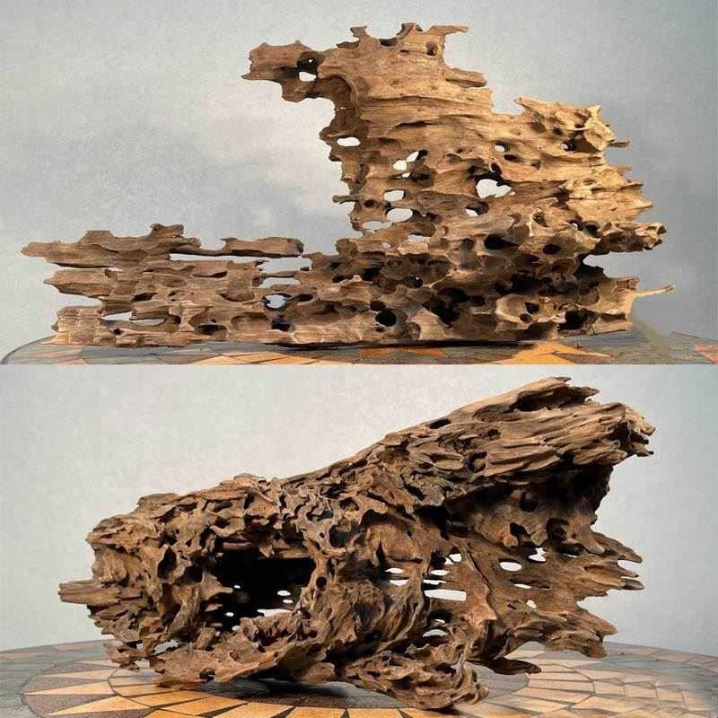 正品鱼缸造景虾木多孔蜂窝躲避木天然幼鱼观赏虾繁殖窝龙骨木虾屋