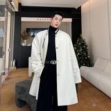 春秀款JilSande*24SS极简廓形斗篷式皮带风衣两色男女W1005P175，男装风衣，电商C219