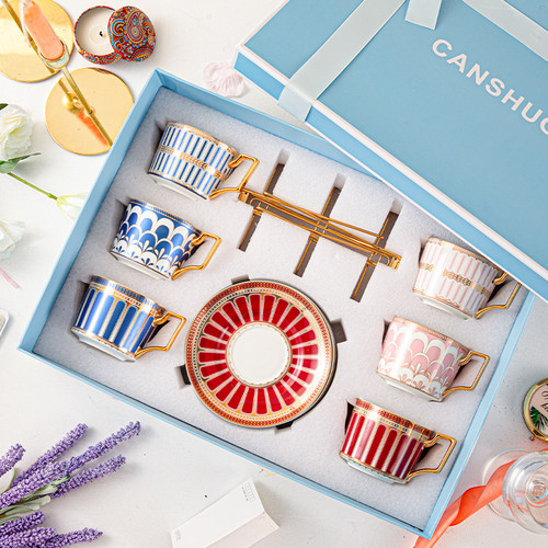 结婚礼物送新人骨瓷杯礼盒