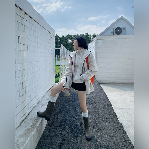 十三粥 征途 时尚百搭外套女秋宽松遮肉通勤实穿升级版冲锋衣外套