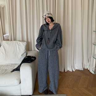 【SHISANZHOU/黑标系列】云幕恒温 绵羊毛简约套装女冬季时尚百搭