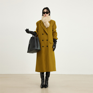 高级毛呢外套女气质百搭宽松加厚 100绵羊毛经典 十三粥 秀场限定