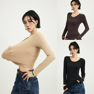 圆领上衣女柔软亲肤简约百搭实穿保暖针织衫 经典 一寸肌肤 十三粥