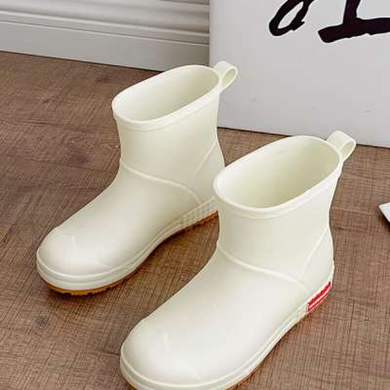 新款雨靴女中筒软长筒防水女士防滑男士雨靴雨鞋情侣款时尚款水鞋