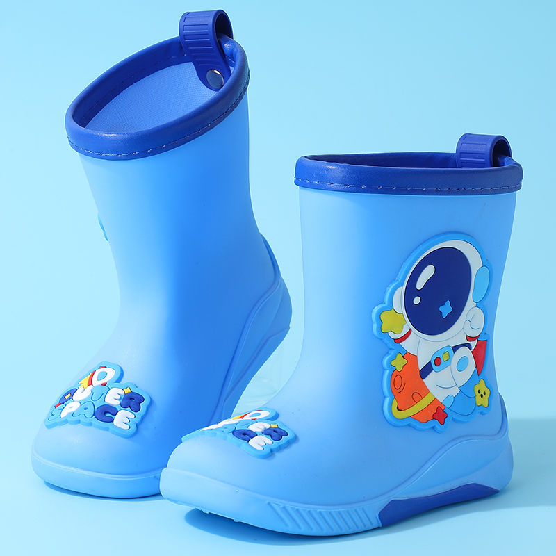 卡通男童雨鞋新款加绒雨靴防水鞋