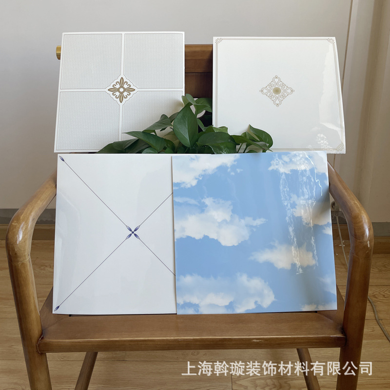 天花板贴纸卫生间吊顶自装