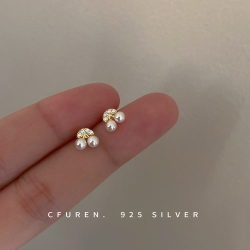 小众纯银设计感耳环