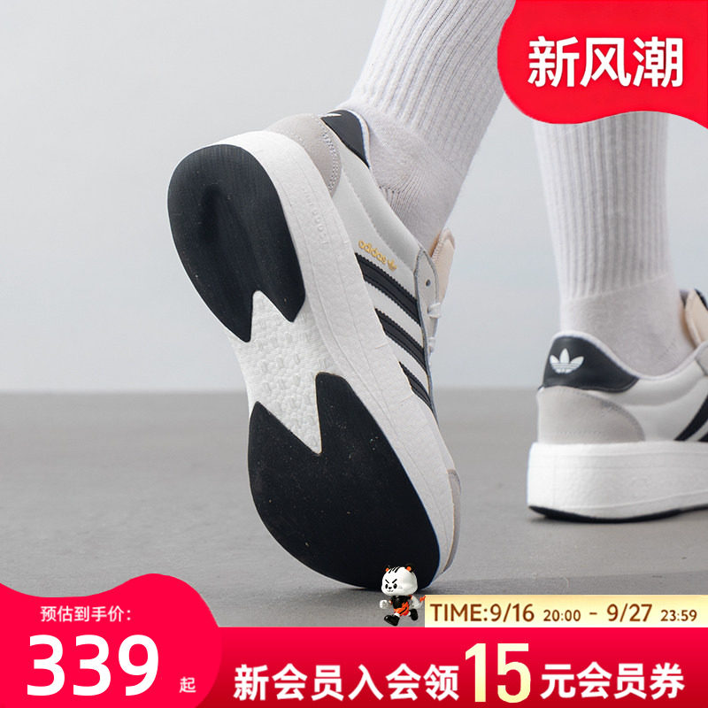 阿迪达斯男鞋女鞋休闲鞋运动生活系列绒面装饰轻盈回弹外出运动鞋