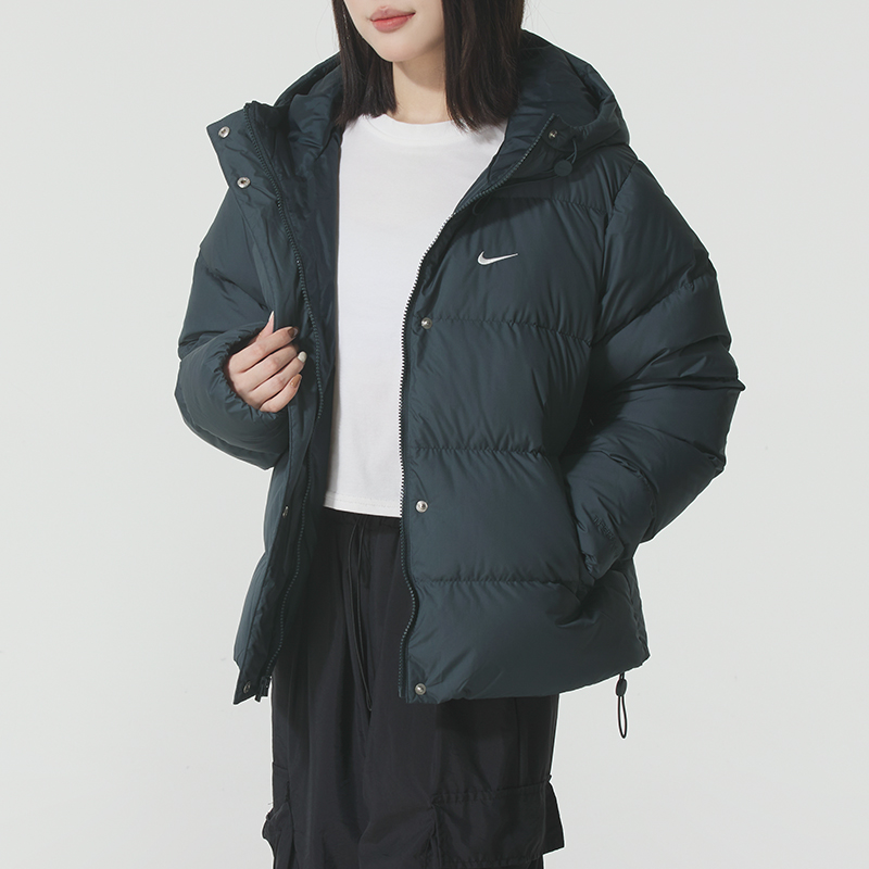 NIKE耐克羽绒服女装冬季新款休闲运动上衣保暖连帽羽绒外套IH07