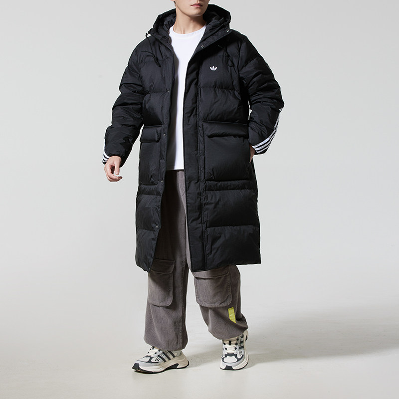 阿迪达斯三叶草新款过膝羽绒服男女户外长款保暖冬季外套,运动服/休闲服装,运动羽绒服,淘宝优惠券,粉丝福利购,淘宝优惠卷