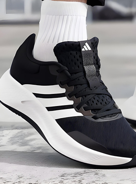 Adidas阿迪达斯男鞋2026春季款缓震软底运动鞋官方正品跑鞋JH5554