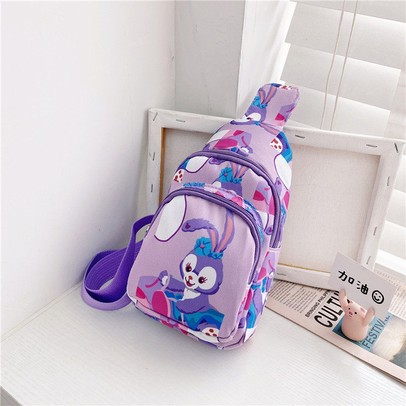 新款儿童零钱包网红拉链卡通星黛露尼龙背包韩版胸包男女童斜挎包