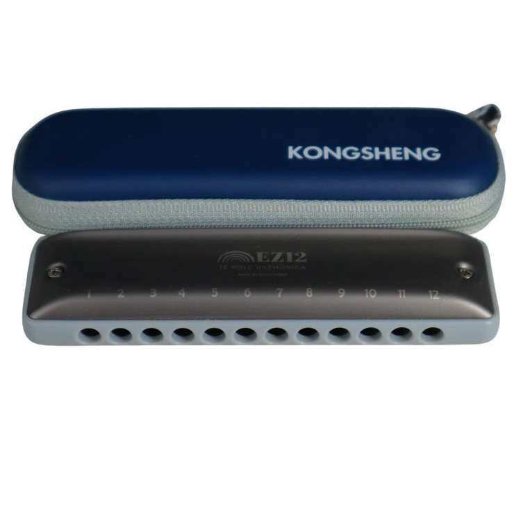 孔声12孔全音阶口琴EZ12演奏型民谣初学者琴经典经典演奏型乐器