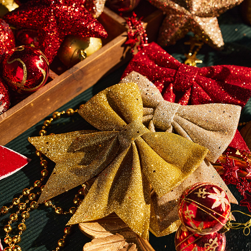 圣诞节装饰品蝴蝶结圣诞树