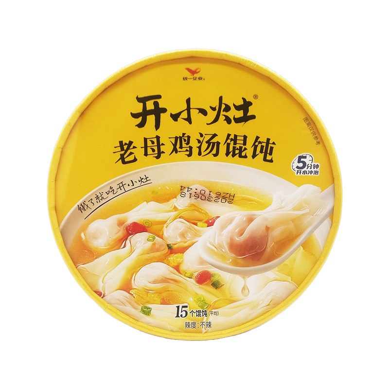 统一开小灶整箱鸡汤小馄饨55g*6红油抄手74g*6充饥冲泡速食品夜宵