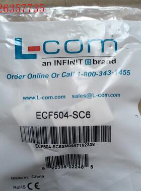 L-COM诺通转接器ECF504-SC6,,假一(议价)