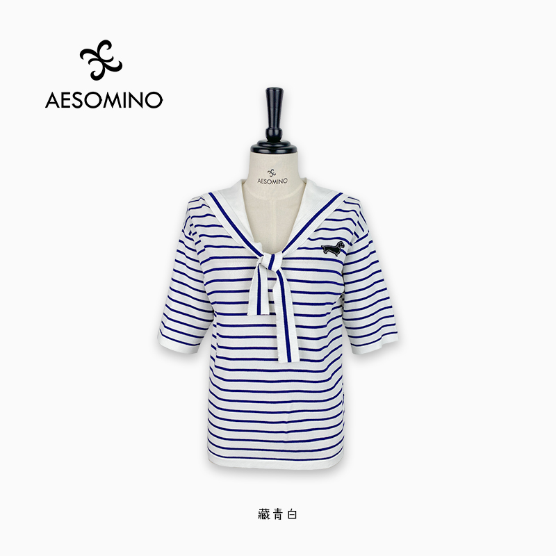 Aesomino/衣莎美诺针织短袖Y539B6745