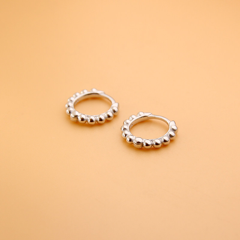 925银耳扣女韩系极简精致耳圈气质光珠冷淡风耳骨钉百搭睡觉免摘,饰品/流行首饰/时尚饰品新,耳环,淘宝优惠券,粉丝福利购,淘宝优惠卷