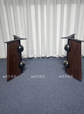 不锈钢轻奢桌腿台架奢石岩板大理石餐桌腿支架圆桌长方形金属底座