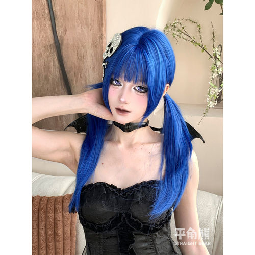 辣妹亚裔气质直发jk头套