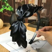 2020新款 发箍韩国大蝴蝶结森女压发成人发窟头箍韩版 宽边简约发卡