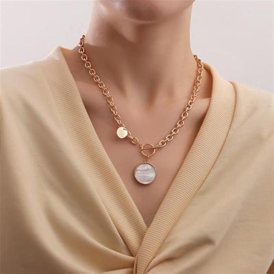 Vintage Women's Punk Gold Silver Color Alloy Necklace F