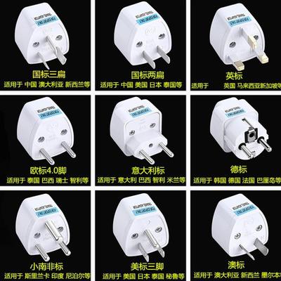 AC Wall Power Adapter China and UK Plug to US Plug Socket P