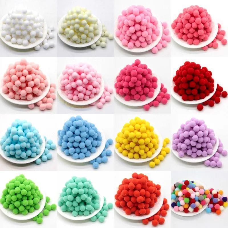 8/10/15/20/25/30mm Mini Fluffy Soft Pom Poms Pompoms Ball Ha