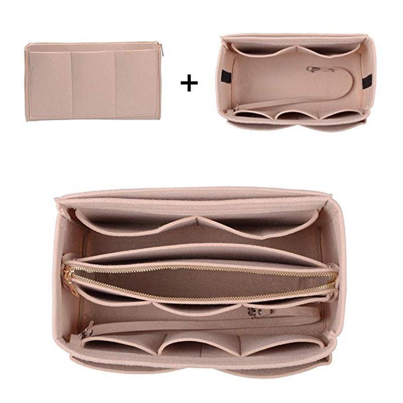 化妆组织者毡插入袋手提袋旅行内