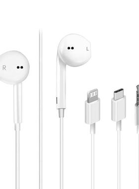 Wired Headphones 3.5mm Type C ios Wired Earphones For S23 2