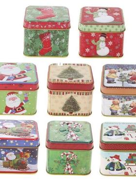 Christmas Gift Box Package Tin Box Wedding Party Candy