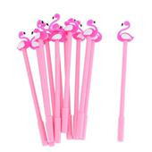Student Ink Pcs Pens Gel Flamingo Writing Pen Black
