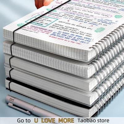 160 Pages Thickened Simple Notebook A5 Horizontal Grid Book