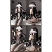 Open Fishnet Crotch For Sexy Erotic Bodysuit Women Mesh